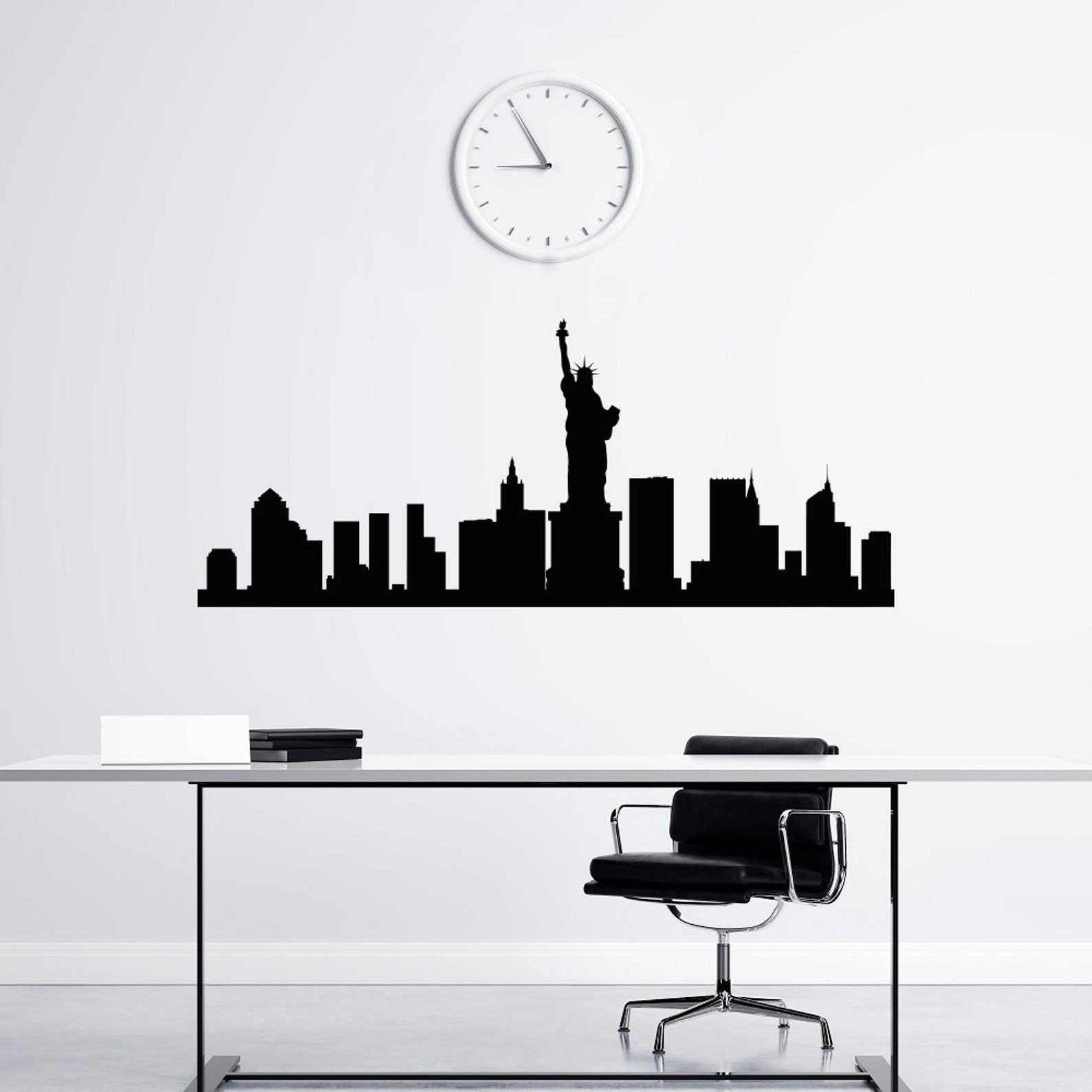 New York Skyline Wall Decal Vinyl Stickers NYC Skyline City Etsy