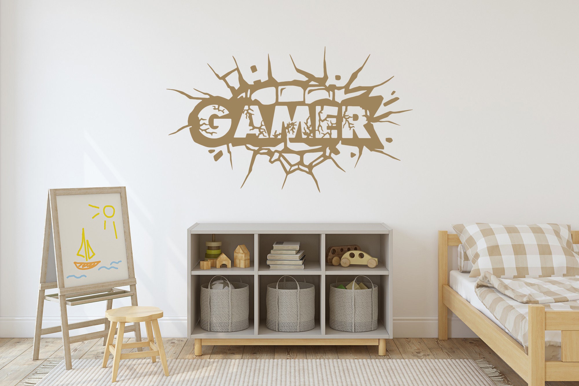 1 Paquet, Gamer Room Decor Gaming Stickers Muraux Sticker Gamer