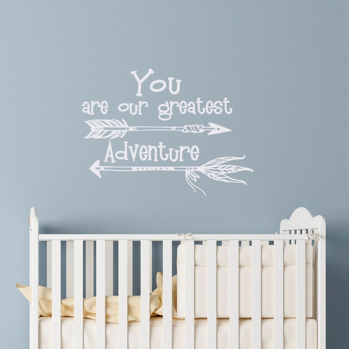 Nursery Wall Decal Quote You Are Our Greatest Adventure Etsy