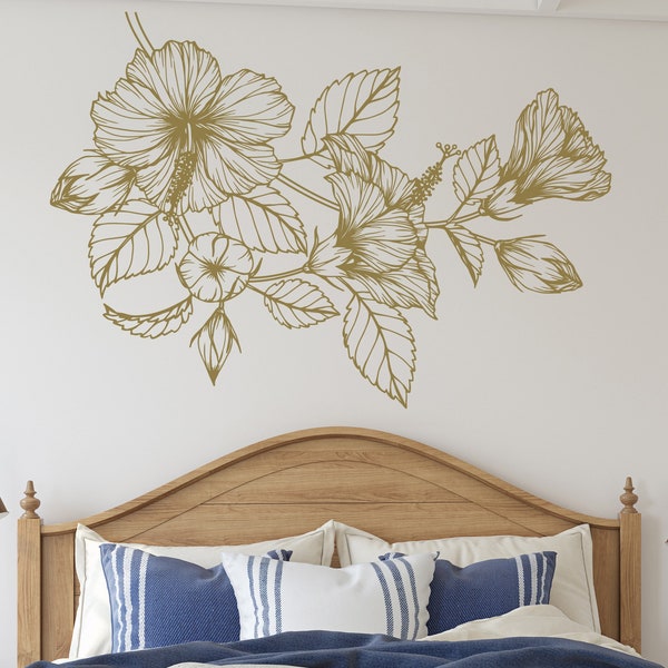 Floral Wall Decals Etsy