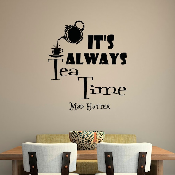 wall decal quote alice in wonderland wall decals quotes | etsy
