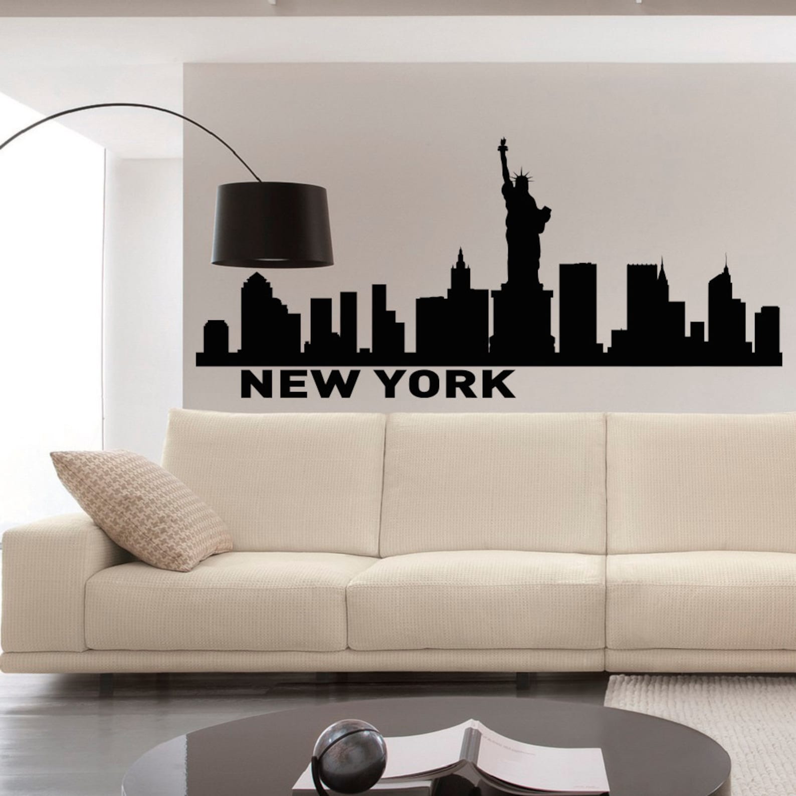 New York Skyline Wall Decals Vinyl Stickers NYC Skyline City Etsy