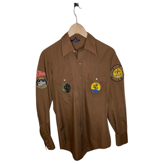1970s western shirt with patches - image 1