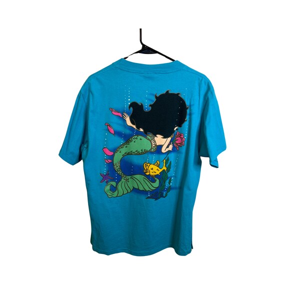 1992 Aqua Betty Boop Mermaid Tee - Gem