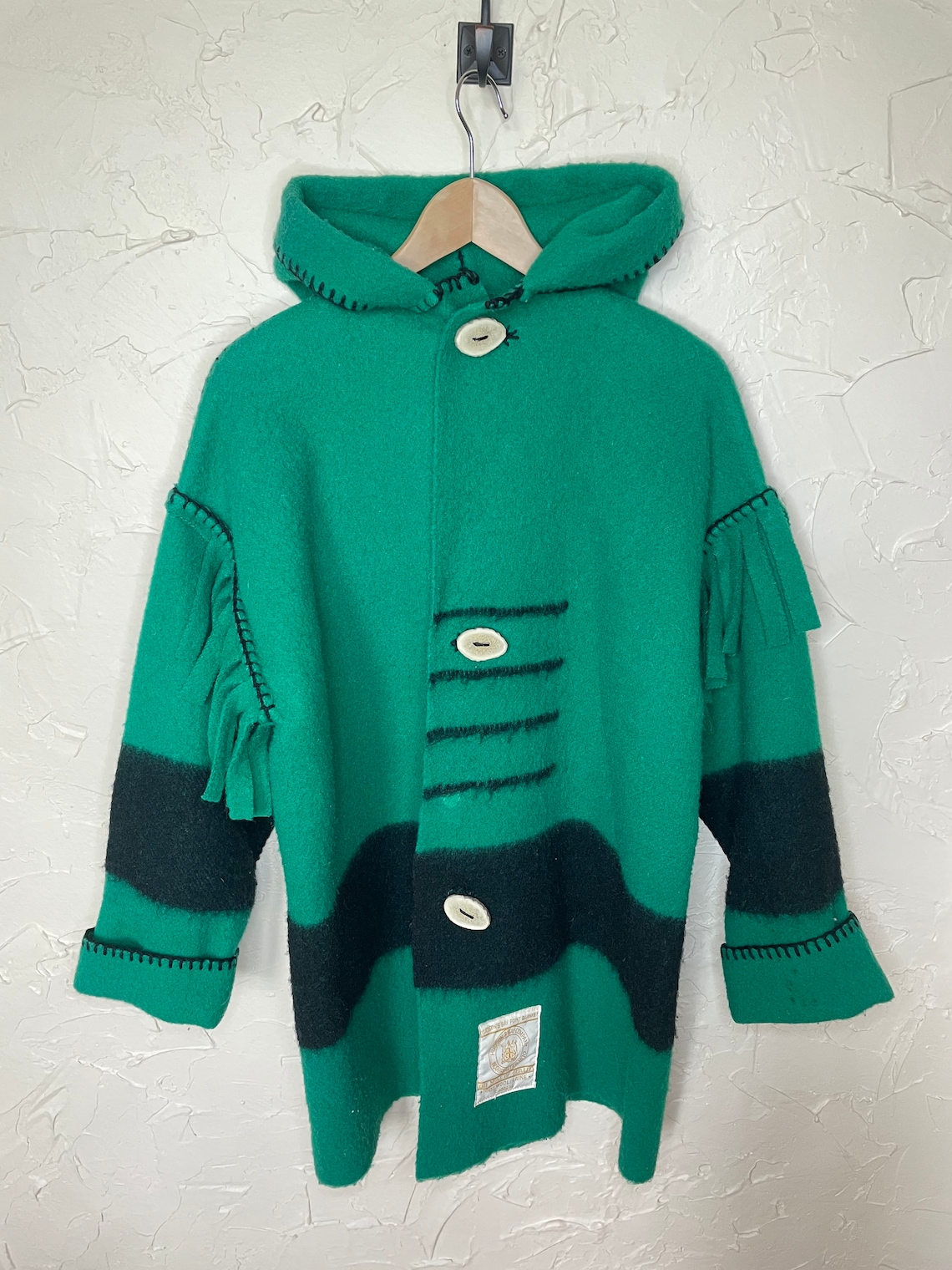 Vintage Hudson Bay Blanket Capote Coat Etsy