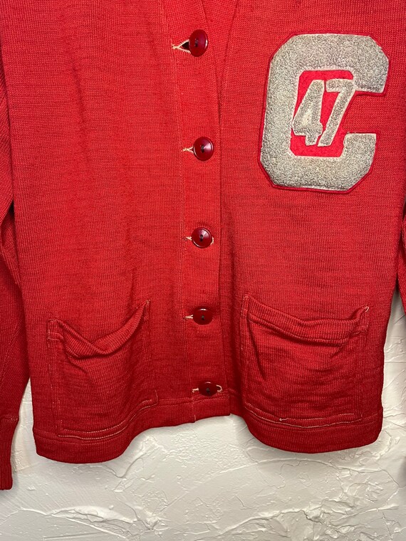 Vintage 1947 letterman sweater - image 4