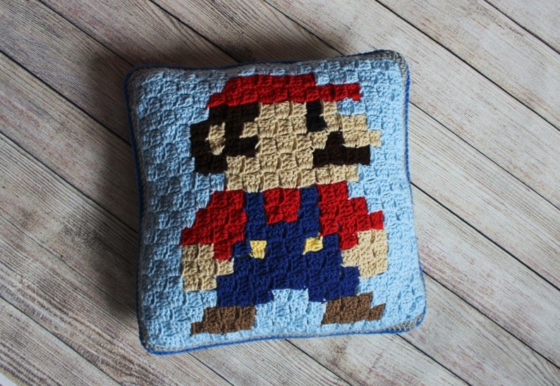 Customized Super Mario Pillow SINGLE SIDED Etsy Canada