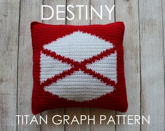Gaming Graph Pillow - PATTERN ONLY
