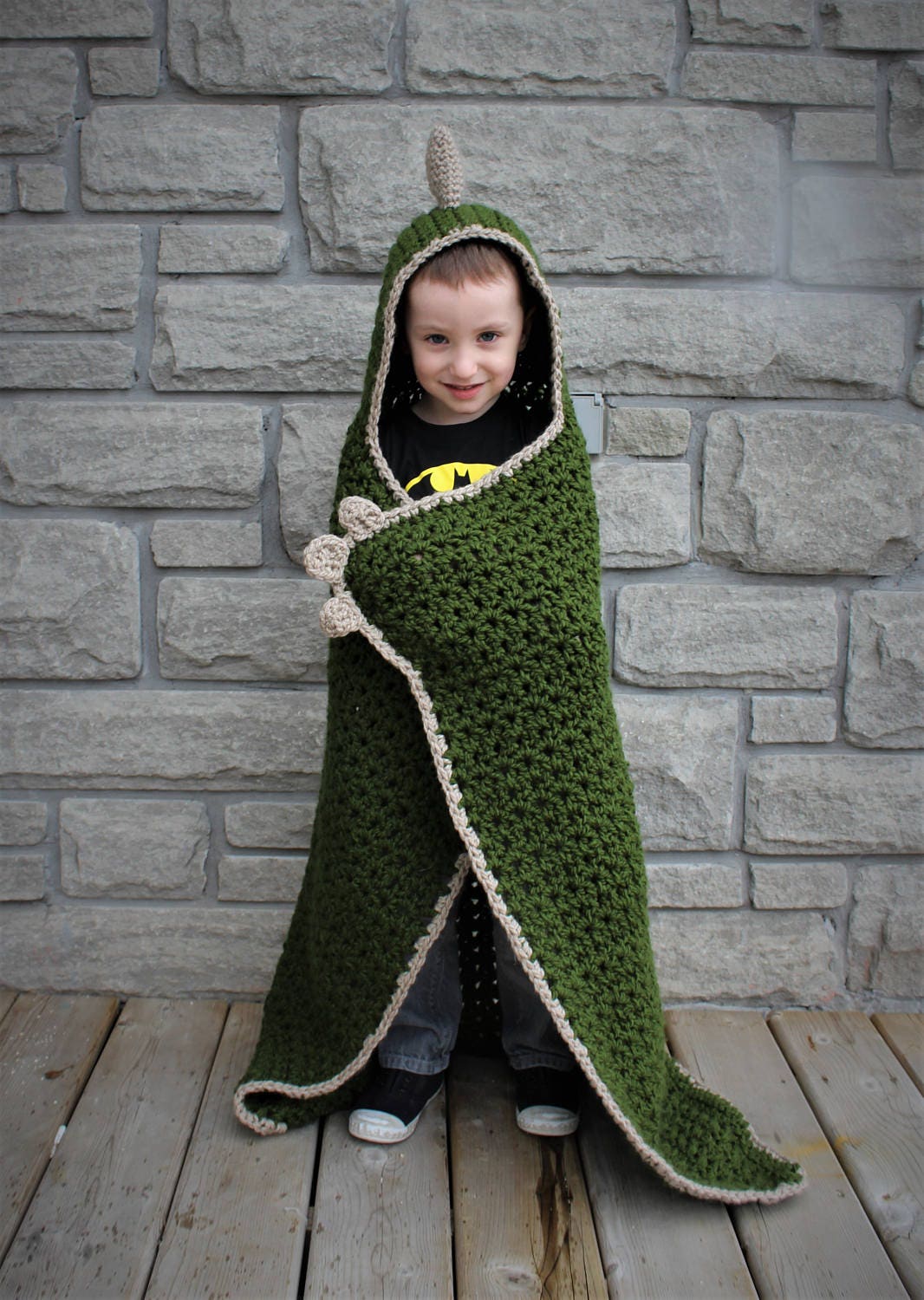 Hooded dinosaur online blanket