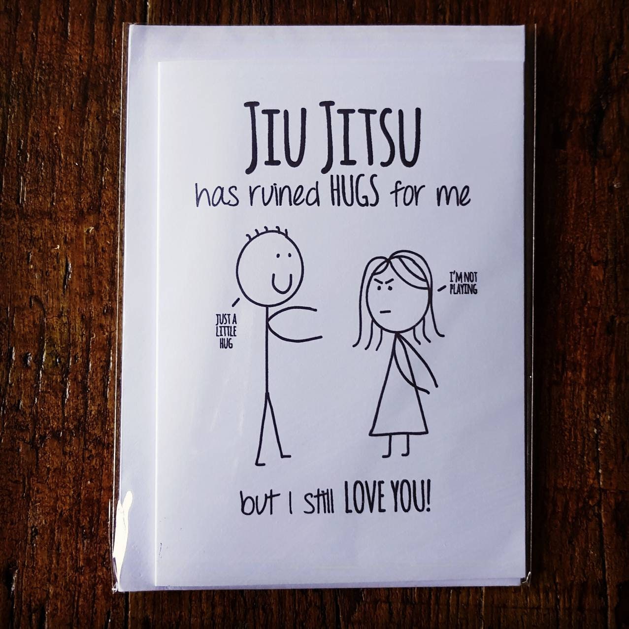 Jiu Jitsu has ruined Hugs Card Etsy