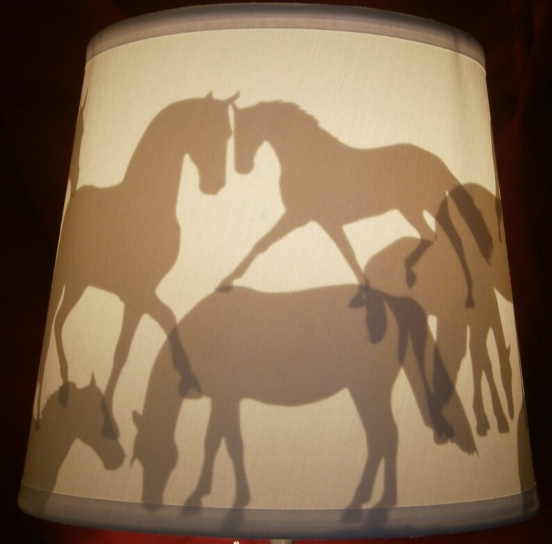 Horse Silhouette Lamp Shade Etsy