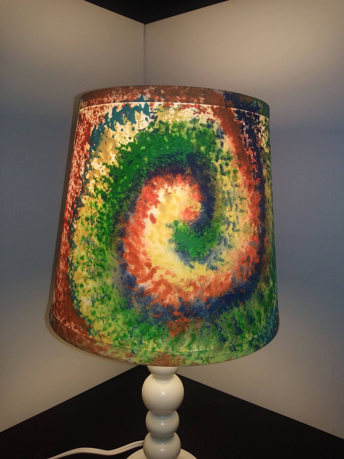 Tie dye style lamp shade Etsy