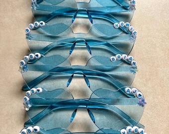 Backstreet Boys Las Vegas Heart Sunglasses I BSB Name Bead Sunnies I Concert Accessories