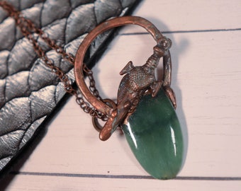 Rusted Huntress Aventurine Electroformed Necklace