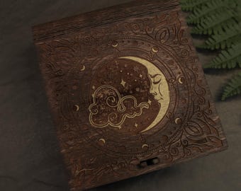 Mystic Moon Living Hinge Box