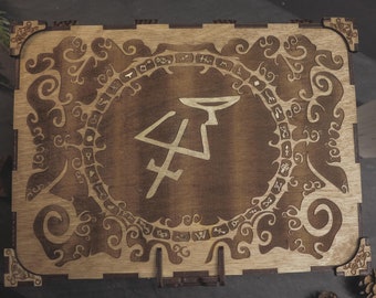 Mystic Symbol Box, Witchy Box Tarot Box, Jewelry Box, Crystal Box, Tarot Deck Box, Tarot Gift, Witchy Gift, Keepsake Box, Pagan Gift,