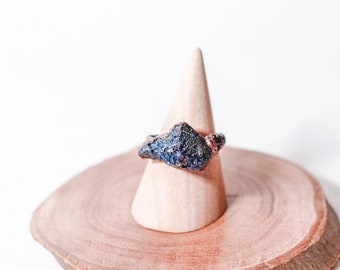 Druzy Ring, Electroformed Ring, Copper Jewelry, Witchy Jewelry, Witchcraft, Wiccan Ring, Pagan Jewelry, Dark Mori, Strega Ring, Crystal Ring