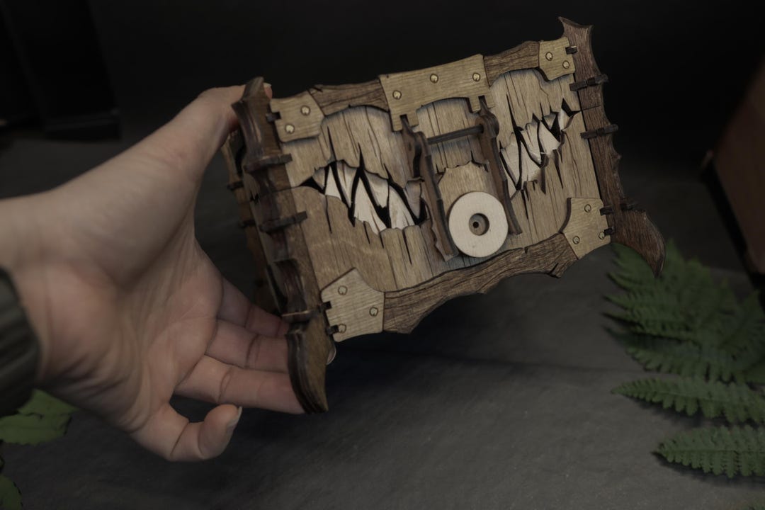 The Devourer Mimic Chest - Dnd Dice & Trinket Storage Box, Fantasy ...