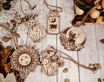 Fairy Core Ornament, Christmas Ornament, 2024 Ornament, Cottagecore ornament, Yule Ornament, Fae Ornament, Rustic ornament, yule decor