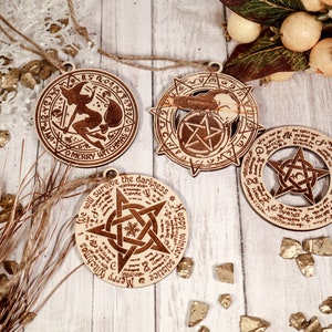Witchy Ornament, Witchcraft Decor, Christmas Ornaments, Yule Ornament, Pagan Decor, Pagan Ornament, Christmas Tree Ornament, Yule Decor