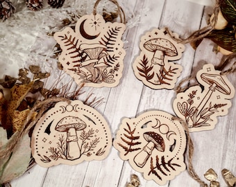 Mushroom Ornament, Christmas Ornament, 2024 Ornament, Cottagecore ornament, Yule Ornament, Farmhouse Ornament, Rustic ornament, yule decor
