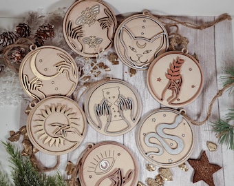 Mystic Ornament, Christmas Ornament, 2024 Ornament, Cottagecore ornament, Yule Ornament, Spiritual Ornament, Witchy Ornament, Pagan Ornament