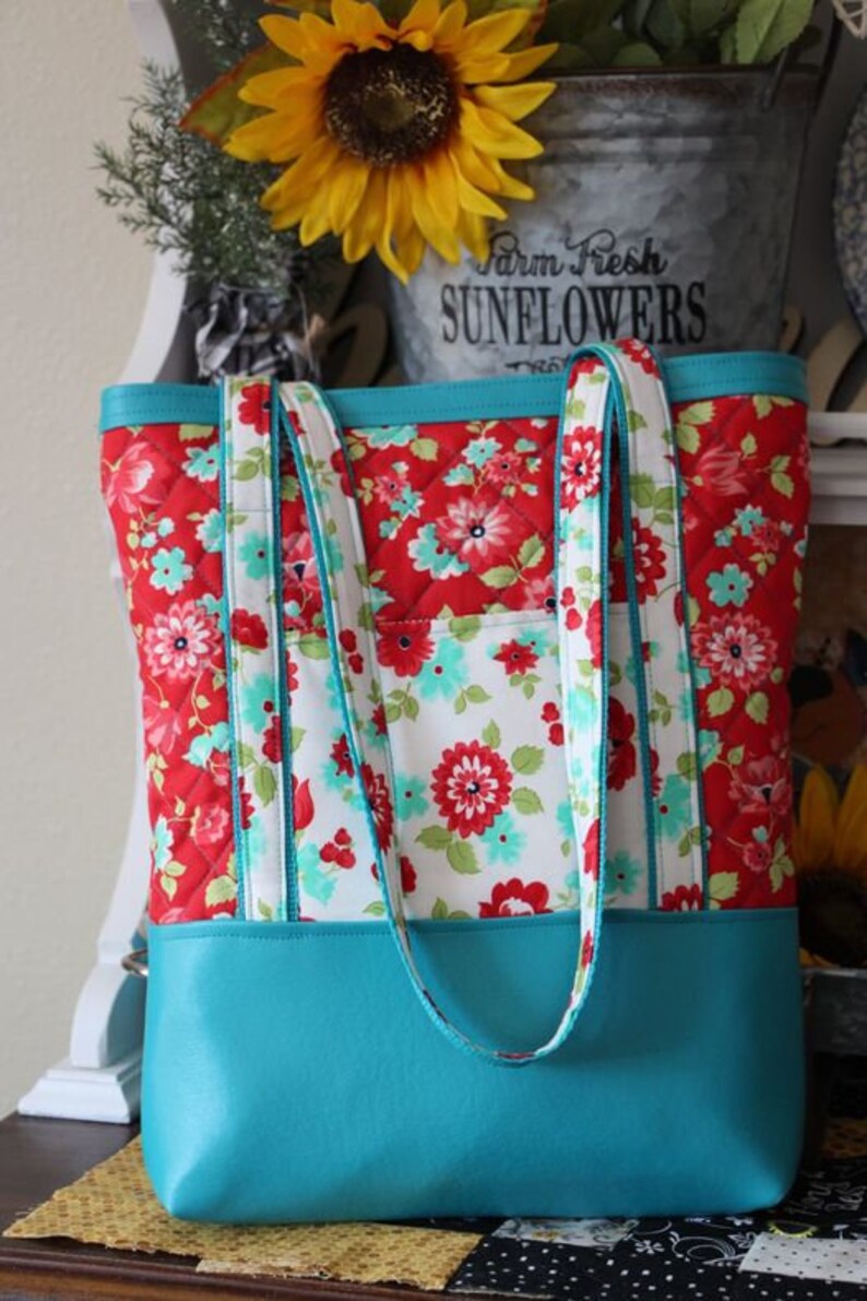 Sew Simple Tote Bag Pattern Quilted Bag Pattern Tote Bag Etsy