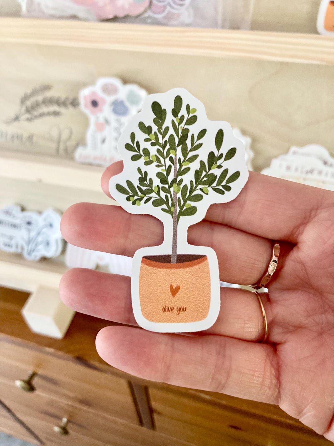 Olive Tree Sticker Olive Tree Sticker, Olive You Sticker, I Love You Sticker, Plant ...