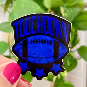 Football sticker, touchdown sticker, sports sticker