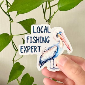 Pelican Fishing Sticker Local Fishing Expert Sticker