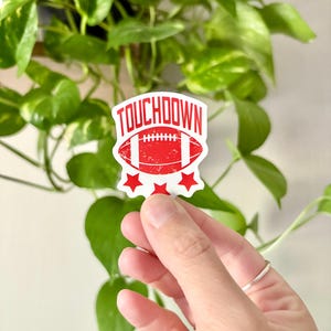 Football Touchdown Sticker, Sports Team Stickers