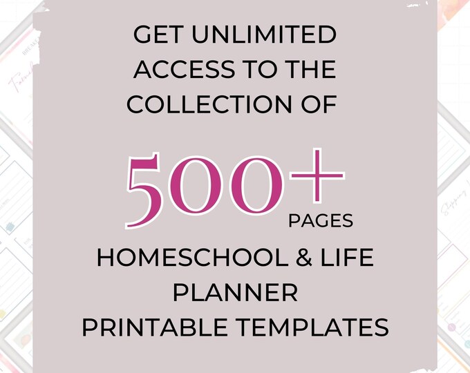 Ultimate Homeschool Planner Printable Bundle, Homeschool Mom Planner ...