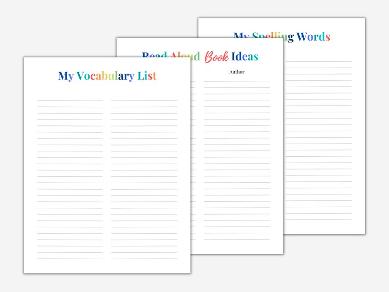 Undated Homeschool Planner Printable Printable Homeschool - Etsy