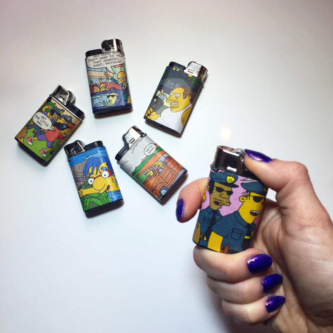 2 brand new custom Simpsons DJEEP lighters Etsy