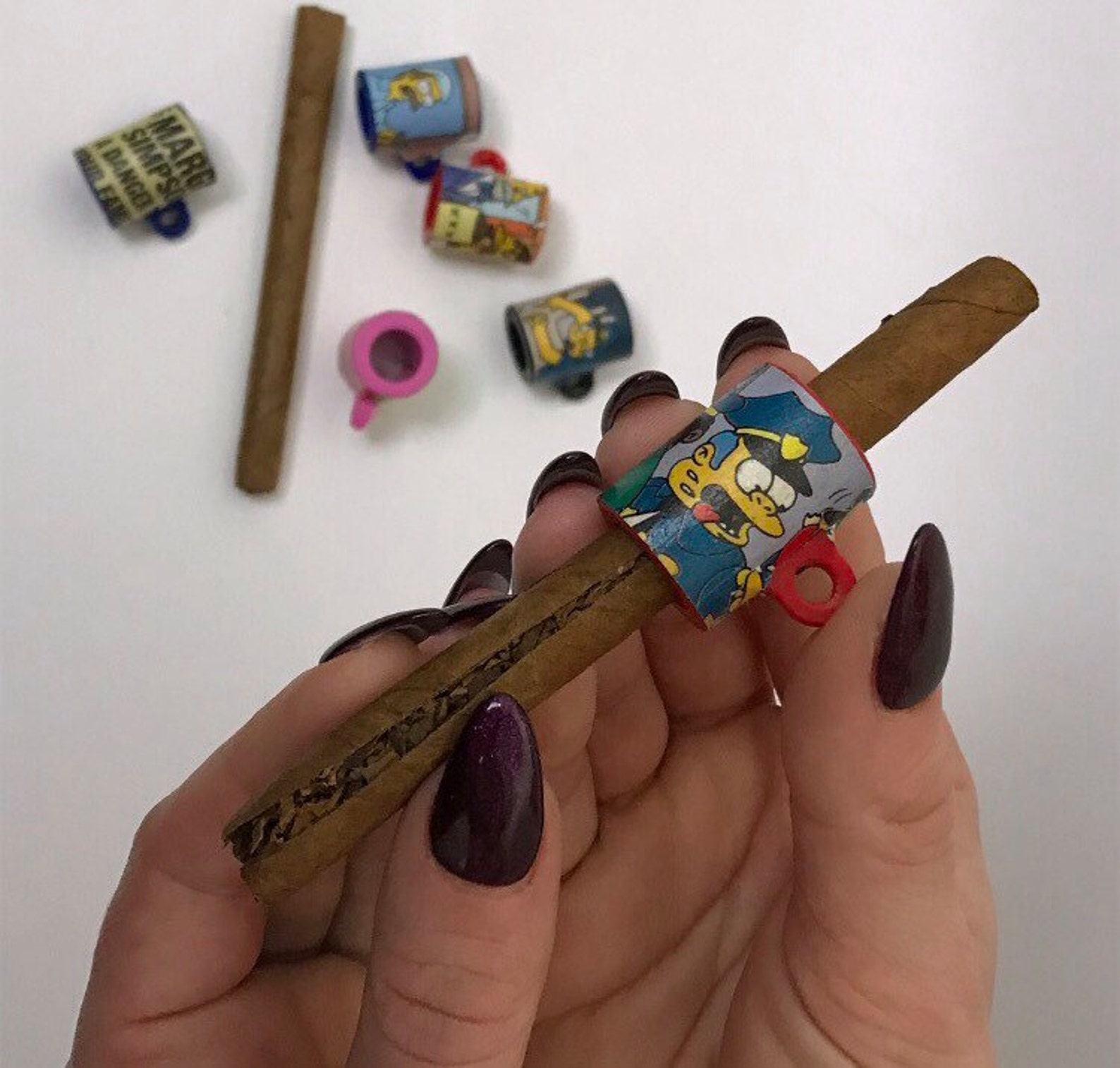 2 custom Simpsons blunt splitters Etsy