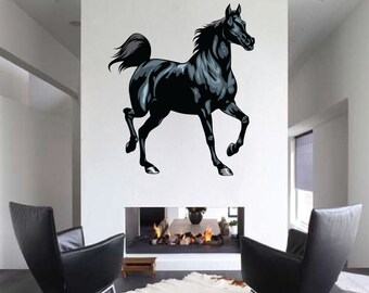 Horse Wall Decor Horse Wall Decal Mural Art Design Decor Sticker Vinyl Wallpaper C46