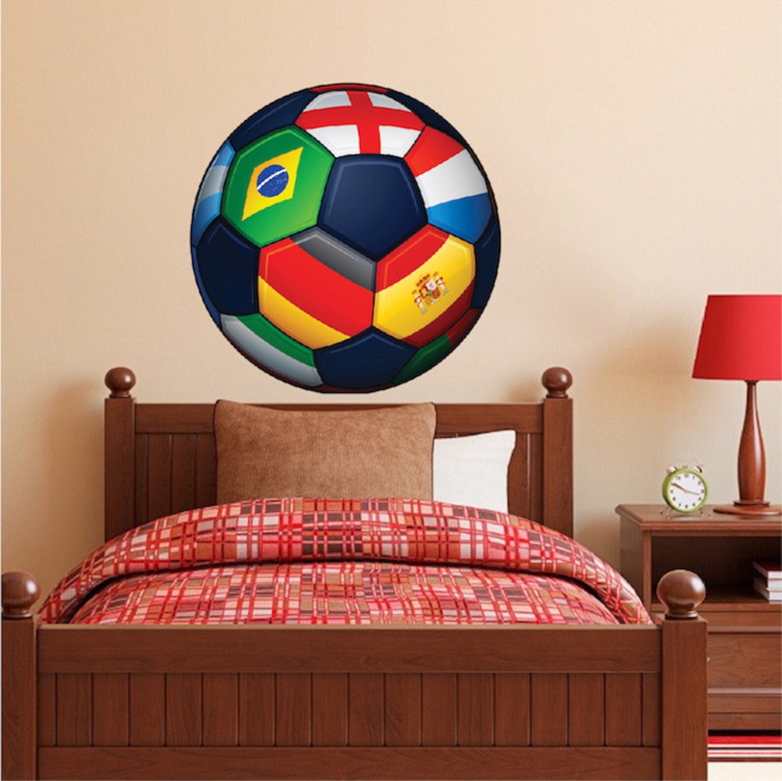 football wall decor with name