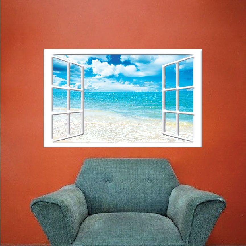 25 Best Ideas About Fake Windows On Pinterest Fireplace Redo Fake Window Window Mural Wall Stickers Wallpaper