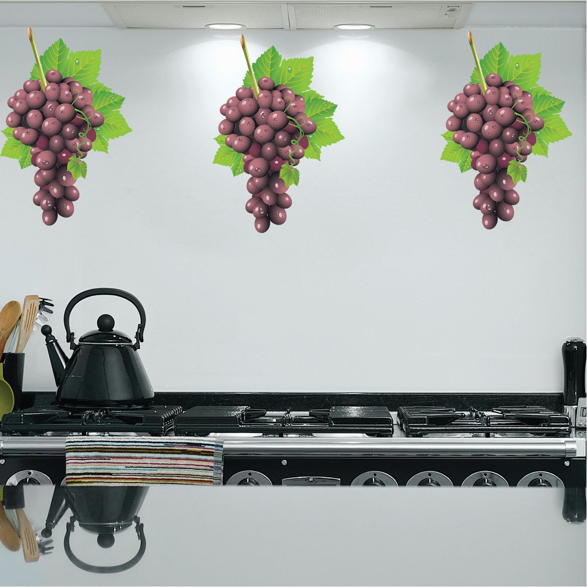 Grape Decals Grape Vine Wall Decor Grape Wall Murals Etsy