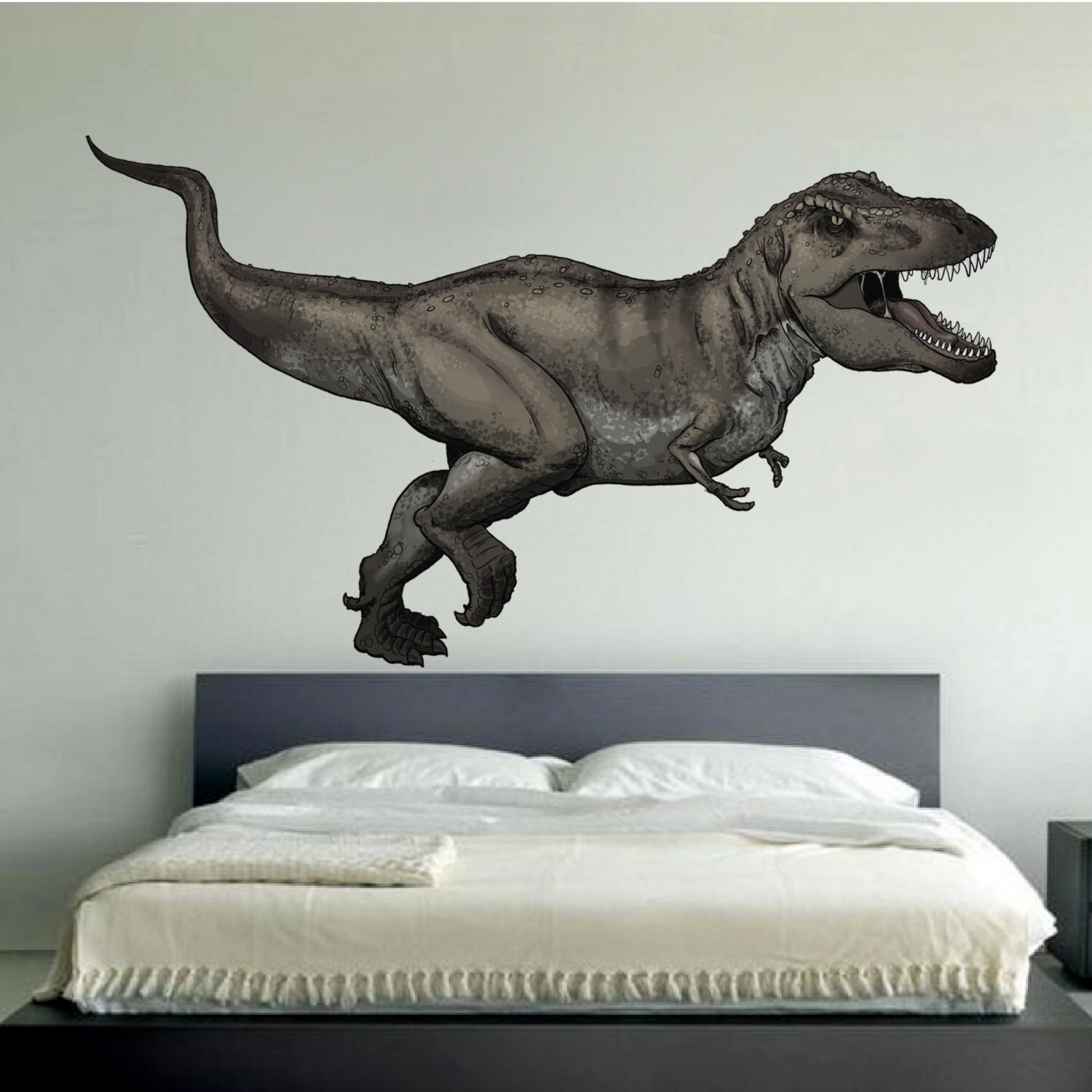 Dinosaur Wall Mural Decal Dinosaur Wall Art Sticker Etsy