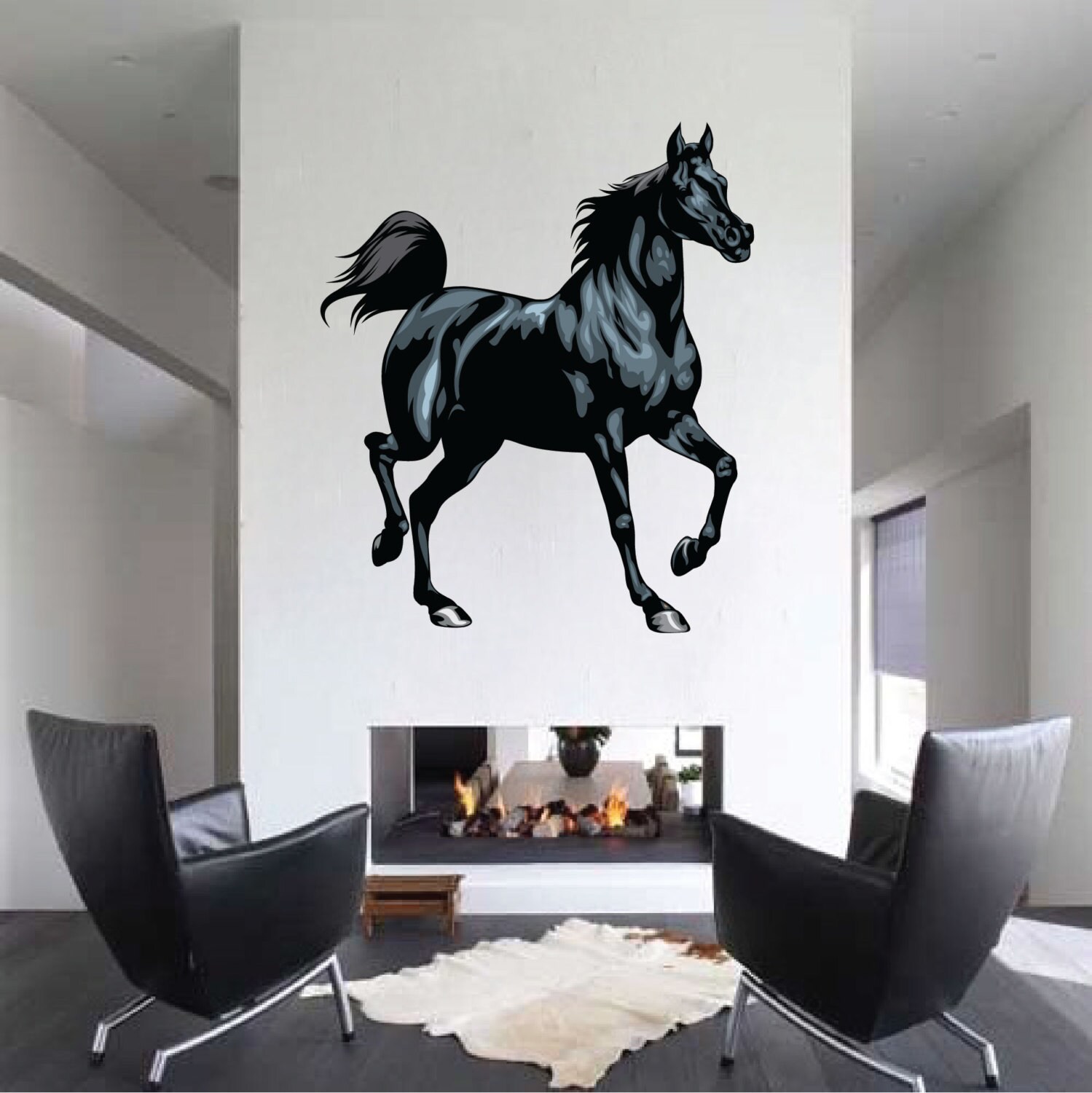 Horse Wall Decal Mural Art Design Decor Sticker Vinyl Wallpaper C46