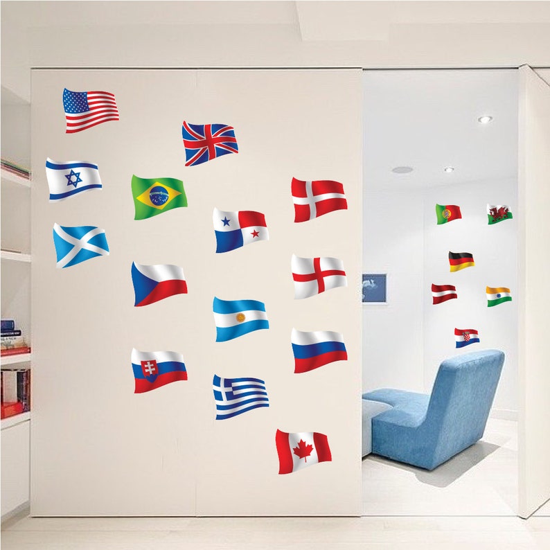 Country Flag Wall Decals Flags Of Countries Murals Image 0