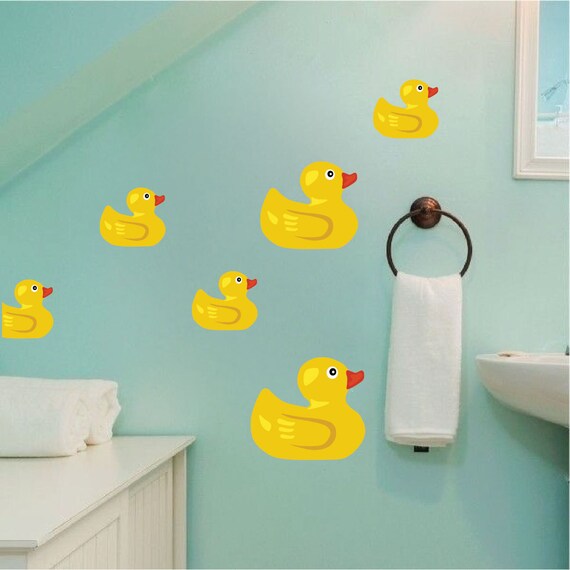 Duck Wall Decals Rubber Murals Bathroom Stickers Kids Room Designs L And Stick D29