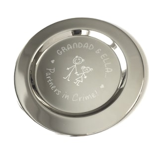Fathers Day gifts, engraved Grandad coaster, gifts for Grandpa, partners in crime, personalised Grandad birthday, drinks gift ideas,