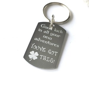 Good luck gift, new adventures,finishing college school, stainless steel travel, personalised teenager, university graduation, leaving home,
