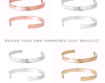 Bracelets for Men & Women | Custom Quote Bracelet | Personalized Cuff , Personalised Gift | Rose Gold | copper Bracelet