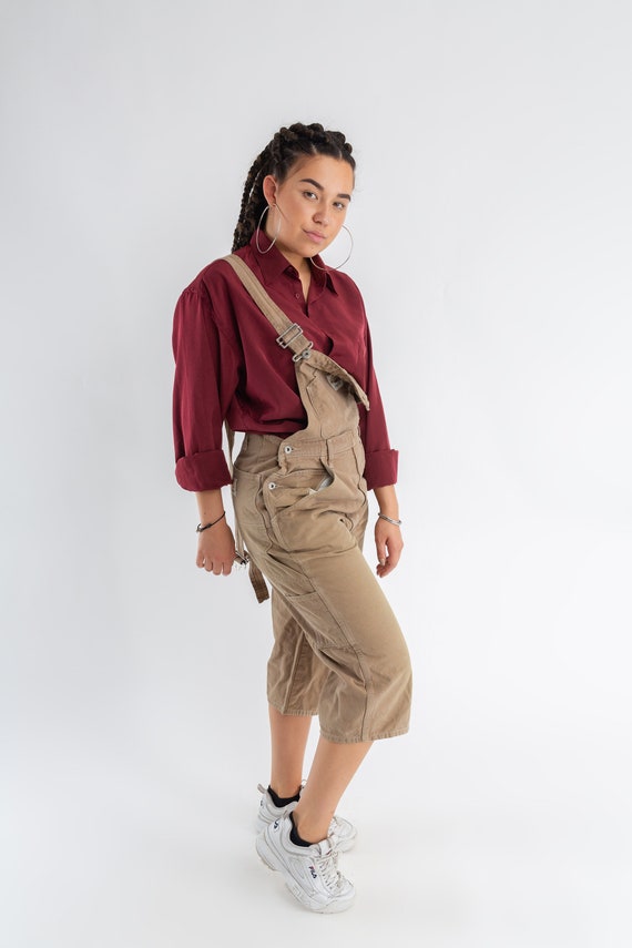 90 s kaki courte salopette Vintage terre beige salopette surdimensionnée / / surdimensionnée jambe droite femmes short salopette / Brown dames salopette / taille S adb52d 90 s kaki courte salopette Vintage terre beige salopette surdimensionnée / / surdimensionnée jambe droite femmes short salopette / Brown dames salopette / taille S adb52d