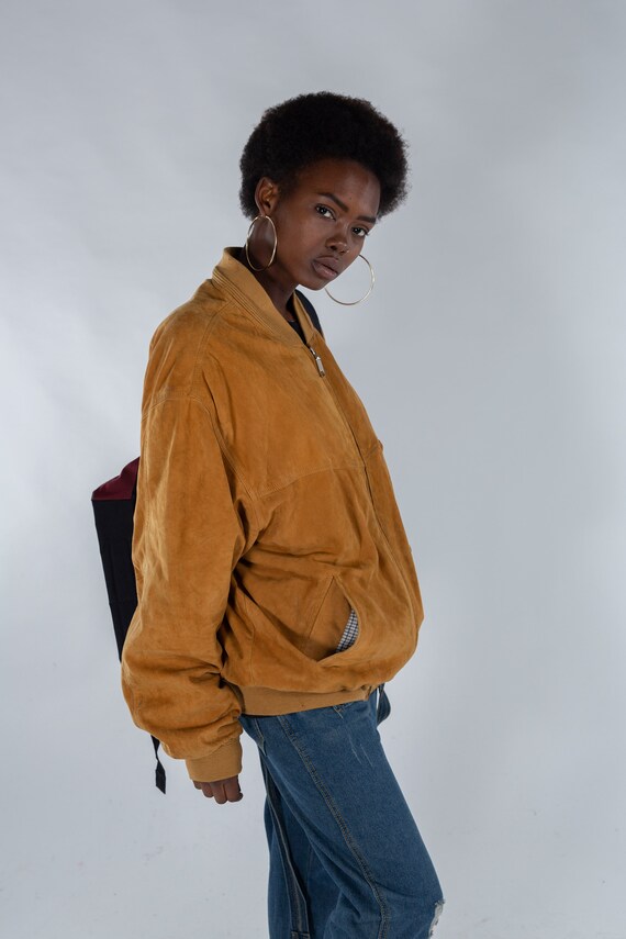 Blouson camel daim / Vintage surdimensionné veste blouson 80 en daim / 80 blouson s veste en cuir pour femmes / suede hommes zip veste de Bombardier / taille XL 166bee Blouson camel daim / Vintage surdimensionné veste blouson 80 en daim / 80 blouson s veste en cuir pour femmes / suede hommes zip veste de Bombardier / taille XL 166bee