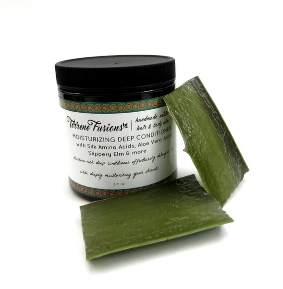 Deep Conditioner For Dry Hair With Aloe Slippery Elm And Silk Etsy