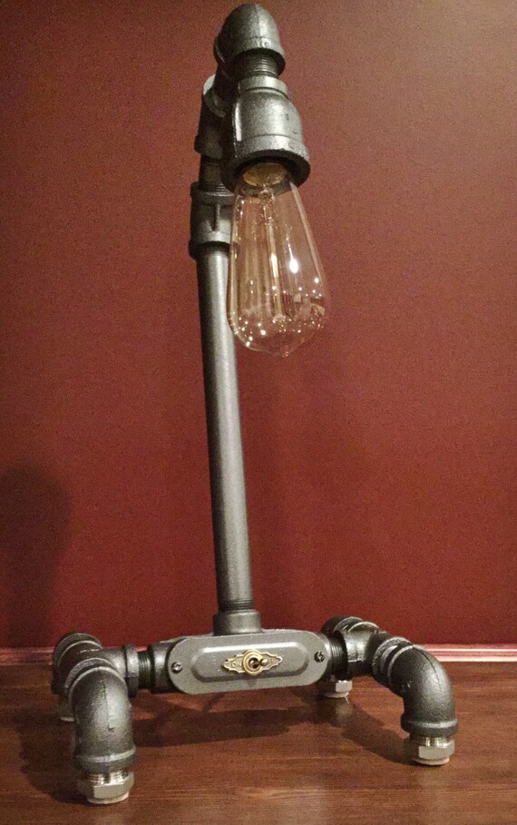 Items similar to Industrial Pipe Lamp on Etsy